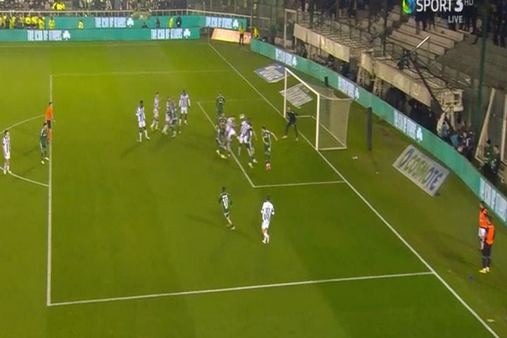 Το 2-0 του ΠΑΟΚ επί του Παναθηναϊκού, με το γκολ του Κεντζιόρα στην παράταση