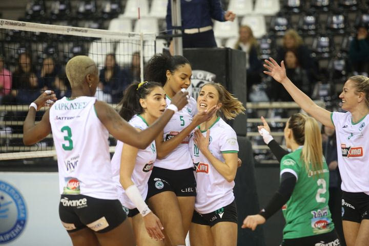 Κύπελλο Ελλάδας βόλεϊ γυναικών: Ο Παναθηναϊκός υπέταξε τον ΠΑΟΚ στους 8, με ανατροπή ο Ολυμπιακός τη Θέτιδα