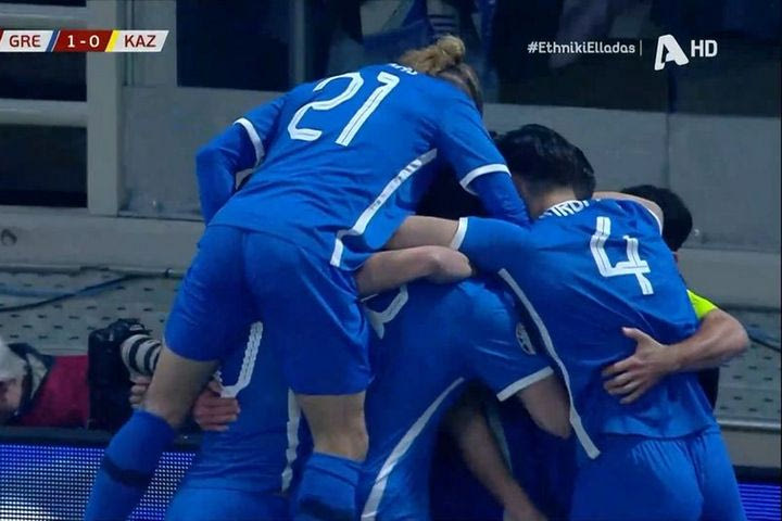 Το 1-0 του Μπακασέτα για την Ελλάδα κόντρα στο Καζακστάν