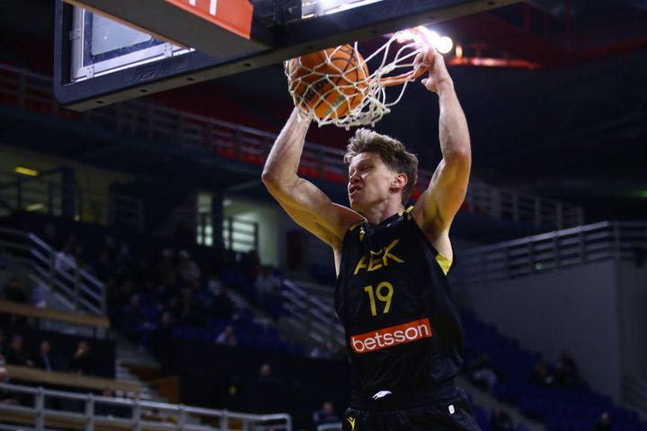 ΑΕΚ Betsson: Ο Κουζμίνσκας έγινε ο πρώτος παίκτης στο BCL που πετυχαίνει νταμπλ-νταμπλ με 40 πόντους