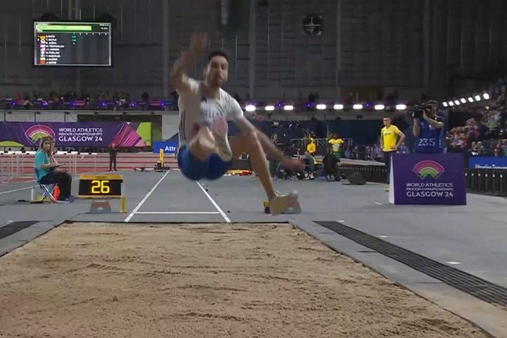 Τεντόγλου: Πέταξε στα 8.22 μέτρα ο Μίλτος στο πρώτο του άλμα