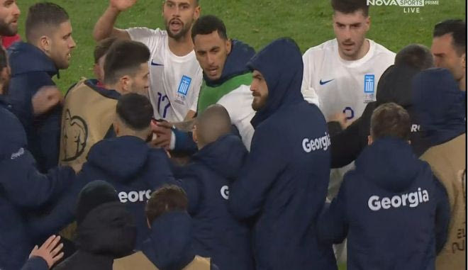 Η σύρραξη στο Γεωργία – Ελλάδα και η αποβολή του Τζαβέλλα