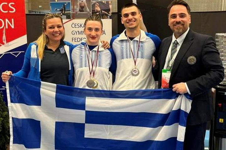 Γυμναστική: Ένα χρυσό και ένα ασημένιο ο απολογισμός της ελληνικής αεροβικής αποστολής στην Πράγα