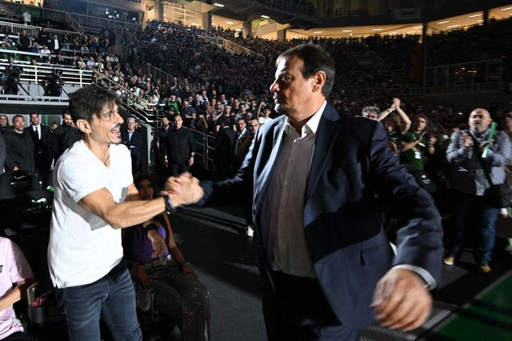 Παναθηναϊκός AKTOR: Στο ΟΑΚΑ ο Δημήτρης Γιαννακόπουλος για το Game 2 με τη Μακάμπι