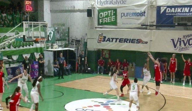Παναθηναϊκός – Ολυμπιακός: Το καλάθι της Ελεάννας Χριστινάκη στη λήξη του χρόνου