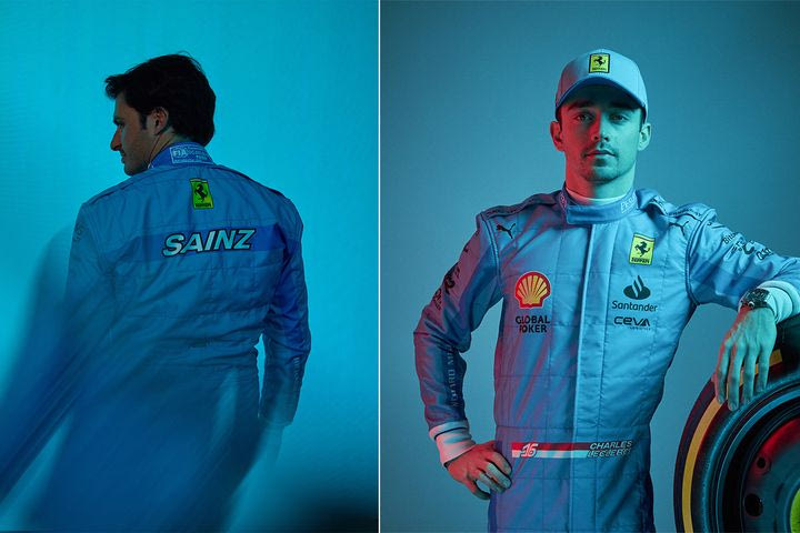 Η ιστορία πίσω από τις γαλάζιες φόρμες των οδηγών της Ferrari για το GP του Μαϊάμι