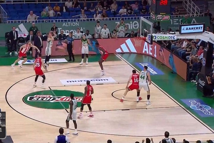 Παναθηναϊκός AKTOR – Ολυμπιακός: Το buzzer-beater του Γκριγκόνις