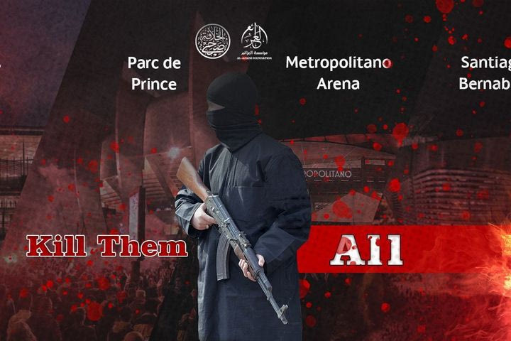 Απειλές ISIS για τρομοκρατική επίθεση στα γήπεδα των προημιτελικών του Champions League: “Σκοτώστε τους όλους”