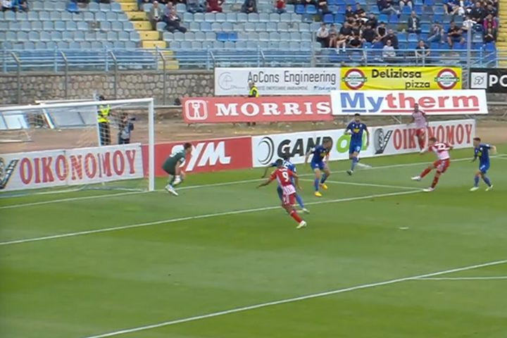 Το 1-0 του Ολυμπιακού με υπέροχο γκολ του Γιόβετιτς κόντρα στη Λαμία