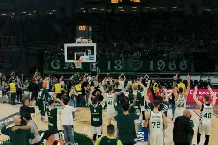 Παναθηναϊκός AKTOR: Η εντυπωσιακή ατμόσφαιρα και οι πανηγυρισμοί παικτών – κόσμου μετά τη νίκη επί του Ολυμπιακού