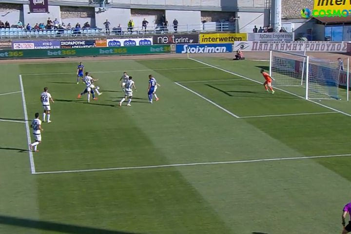 Το γκολ του Σλίβκα για το 1-0 της Λαμίας επί του ΠΑΟΚ