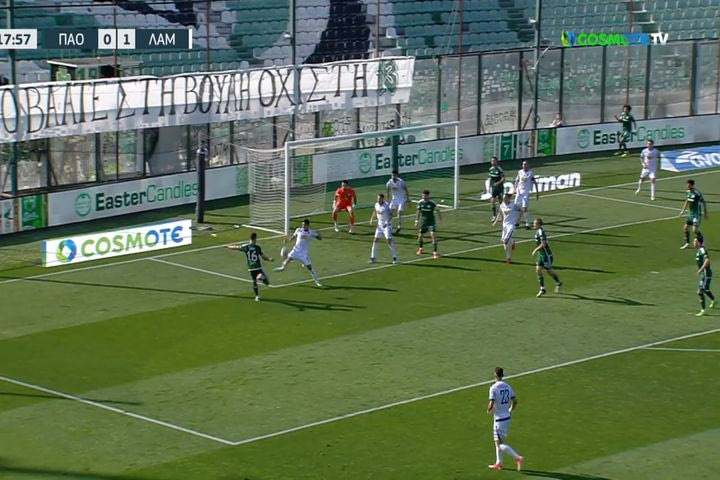 Ο Τσέριν ισοφάρισε με μονοκόματο σουτ σε 1-1 τη Λαμία