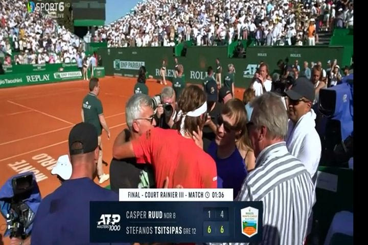 Τσιτσιπάς – Ρουντ: Πανηγύρισε έξαλλα στο box του ο Έλληνας τενίστας