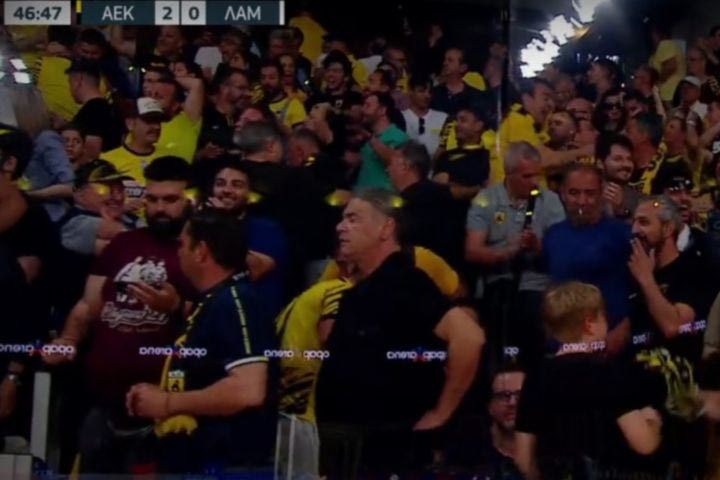 ΑΕΚ – Λαμία: Το εκπληκτικό γκολ ισοφάρισης του Μορόν πανηγυρίστηκε έξαλλα στην OPAP Arena