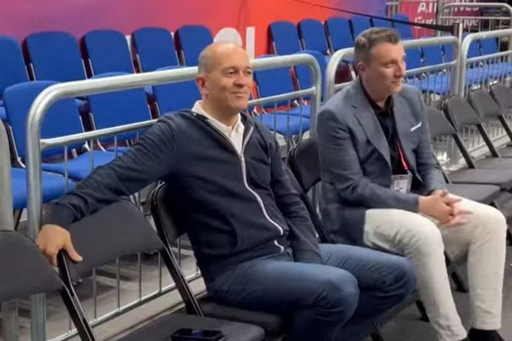 Final Four 2024, Ολυμπιακός: Στιγμές από την προπόνηση πριν από την Ρεάλ, παρουσία του Γιώργου Αγγελόπουλου