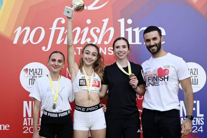 NFL Athens: Νέα ρεκόρ στο Mile Run δρόμου από Εμμανουέλα Πλάκα και Σπύρο Προδρομίδη