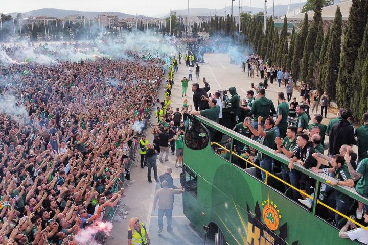 Οι 5 ώρες για το 7ο αστέρι από το SPORT24: Η πράσινη λαοθάλασσα που υποδέχθηκε τον Παναθηναϊκό σε ΟΑΚΑ-αεροδρόμιο