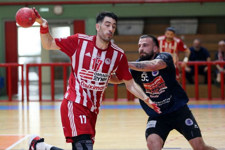 Ολυμπιακός – Δράμα 41-29: Έκανε άνετα το 1-0 στην ημιτελική σειρά της Handball Premier πριν τον ιστορικό τελικό με τη Βάλουρ