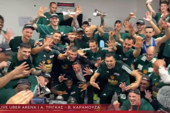 Final Four 2024, Παναθηναϊκός AKTOR: Η αναμνηστική φωτογραφία από τα αποδυτήρια με τα επτά αστέρια