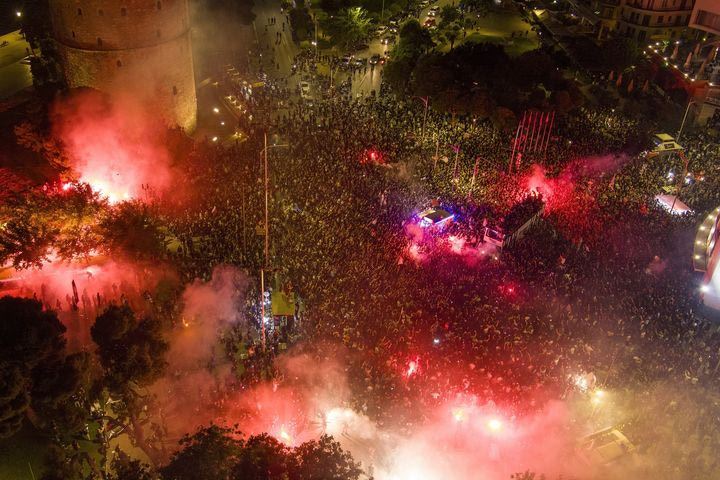 ΠΑΟΚ: Η έκσταση στον Λευκό Πύργο για το πρωτάθλημα από το drone του SPORT24​