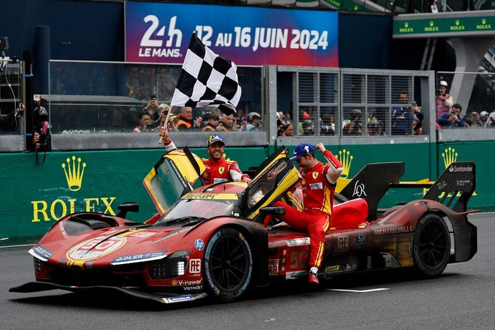 Θρίαμβος της Ferrari στις 24 Ώρες του ΛεΜάν, δεύτερη σερί νίκη για τη Scuderia