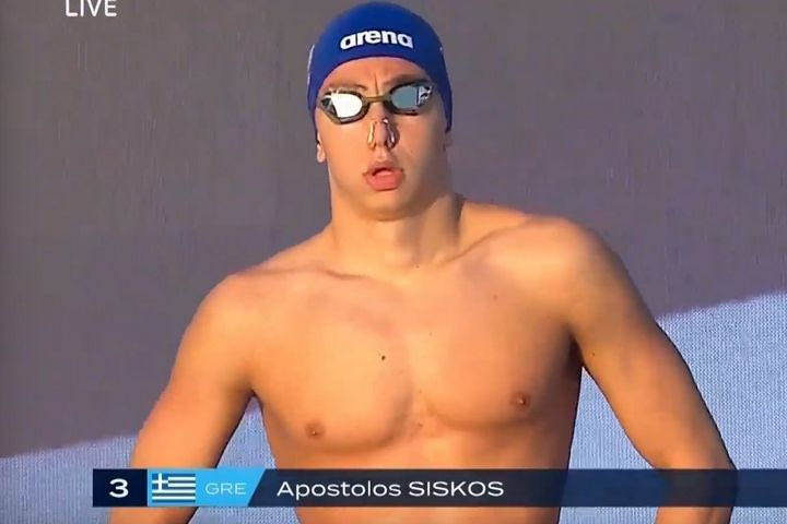 Ευρωπαϊκό υγρού στίβου: Ασημένιος ο Σίσκος στα 200μ. ύπτιο με πανελλήνιο ρεκόρ, έχασε το χρυσό στην τελευταία χεριά