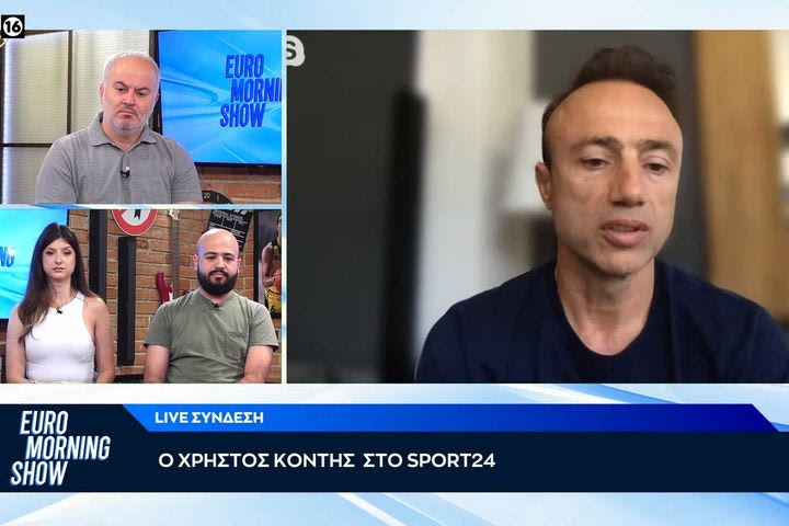 Ο Χρήστος Κόντης στο Euro Morning Show: “Όλοι θα ήθελαν παίκτες όπως ο Τσέριν, η Ελλάδα δεν είναι εύκολη για τον Έλληνα προπονητή”