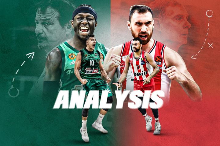 Παναθηναϊκός AKTOR – Ολυμπιακός: Το Pick and Roll των “πράσινων”, η κίνηση χωρίς την μπάλα των “ερυθρόλευκων” και η απουσία του Φαλ που κάνει πολύτιμο τον Μιλουτίνοβ