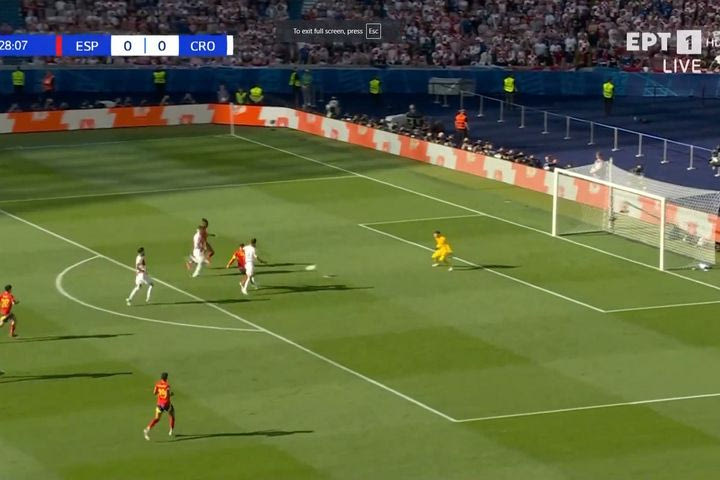 Euro 2024, Ισπανία – Κροατία: Ο Μοράτα έδωσε προβάδισμα στους Ισπανούς και έγινε ο τρίτος σκόρερ στην ιστορία των Euro