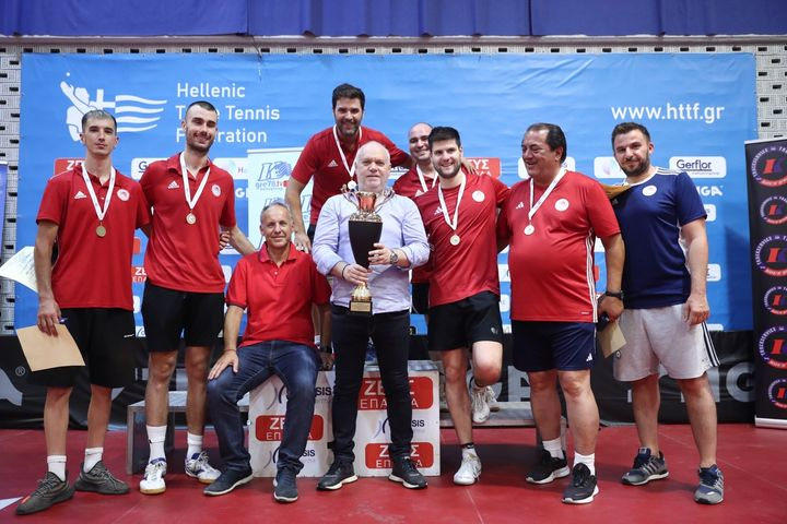 Ολυμπιακός – Παναθηναϊκός 4-3: Πρωταθλητές πινγκ πονγκ οι ερυθρόλευκοι για τρίτη σερί χρονιά και 17η στην ιστορία τους