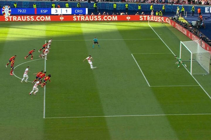 Euro 2024, Ισπανία – Κροατία: Ο Πέτκοβιτς σκόραρε με τη δεύτερη μετά το άστοχο πέναλτι αλλά το γκολ ακυρώθηκε καθώς ο Πέρισιτς είχε μπει νωρίτερα στην περιοχή