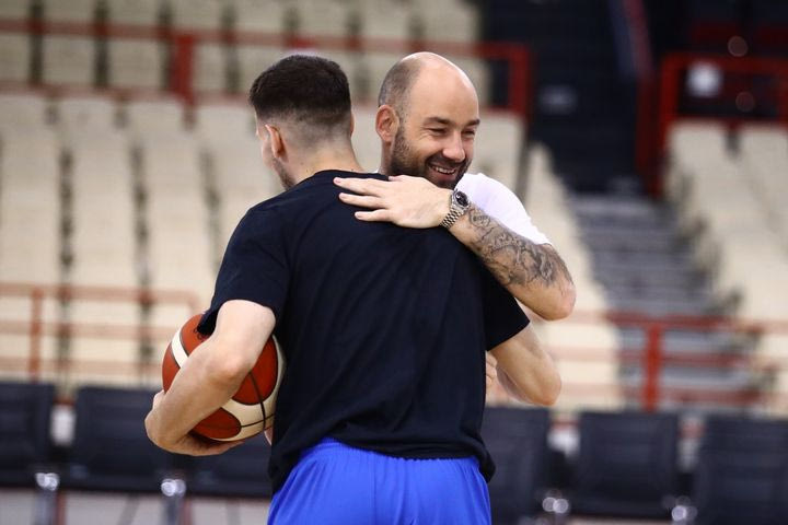 Η πρώτη προπόνηση της Εθνικής ομάδας ενόψει του Προολυμπιακού στο ΣΕΦ