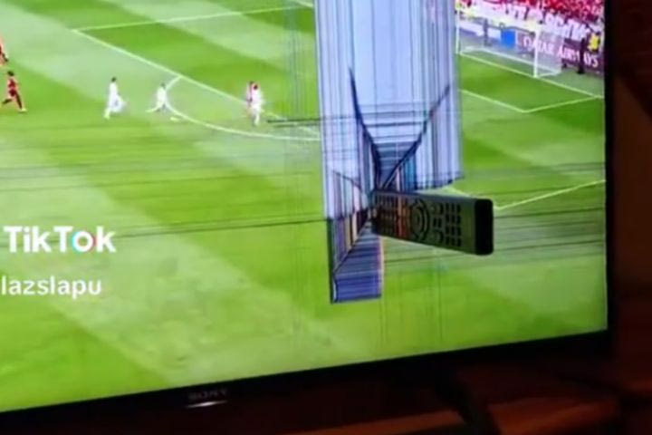 Euro 2024: Ούγγρος οπαδός κάρφωσε το τηλεκοντρόλ από τα νεύρα του στην τηλεόραση