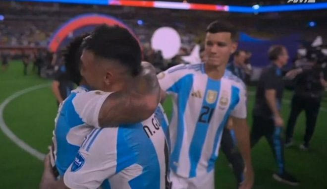 Οι πανηγυρισμοί των Αργεντινών μετά την κατάκτηση του Copa America