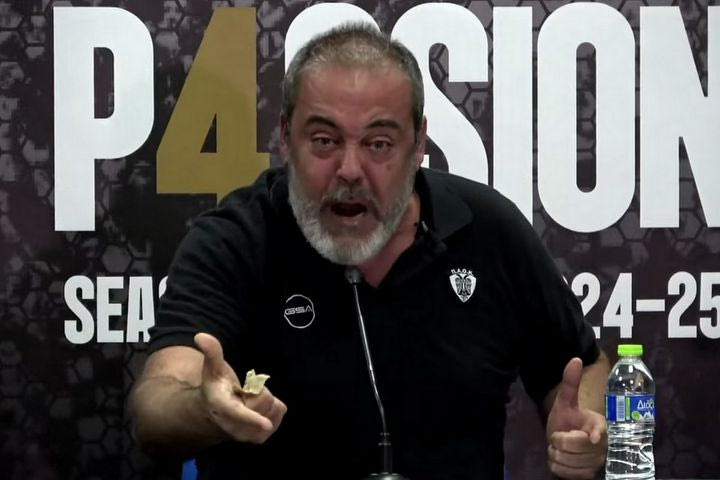 Ξέσπασμα Χατζόπουλου στη συνέντευξη Τύπου του ΠΑΟΚ: “Όποιος έχει καρύδια, θα έρθει μπροστά μου, να τον λιώσω”