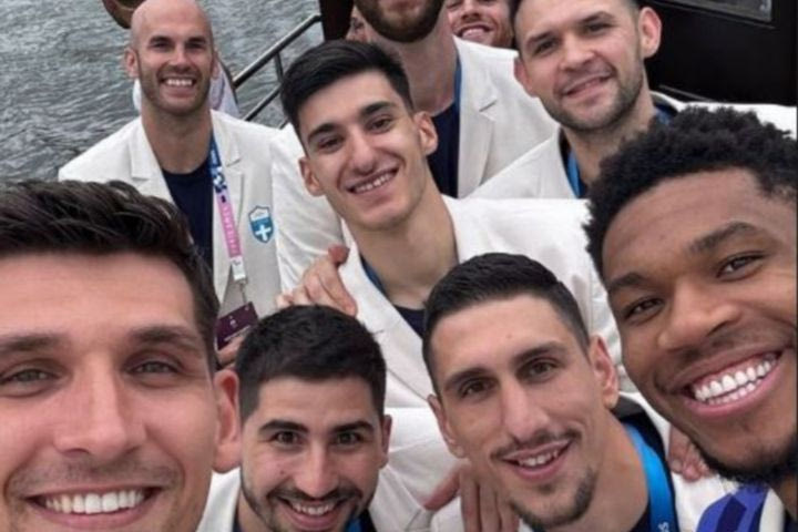 Ολυμπιακοί Αγώνες, Τελετή Έναρξης: Η selfie των Ελλήνων διεθνών μπάσκετ στο πλοίο