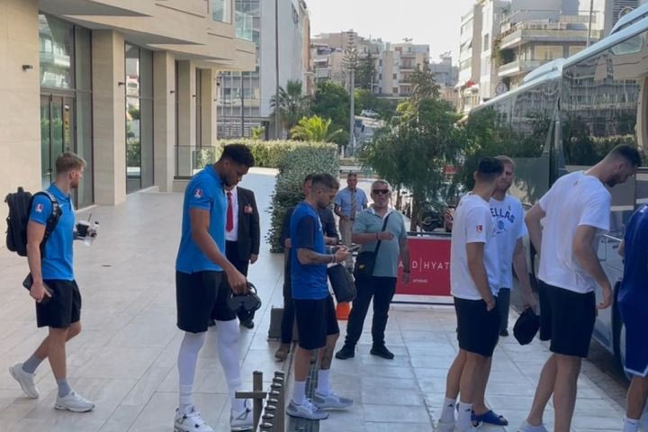 Κροατία – Ελλάδα: Η αναχώρηση της Εθνικής ομάδας με προορισμό το ΣΕΦ για τον μεγάλο τελικό του Προολυμπιακού