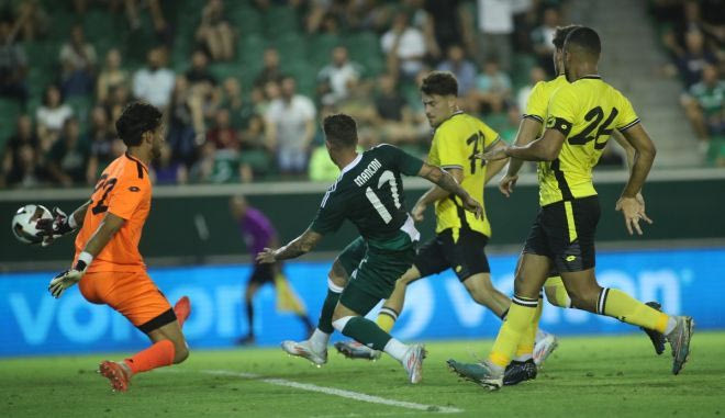 Το 1-0 του Παναθηναϊκού επί της Μακάμπι Νετάνια με το υπέροχο γκολ του Μαντσίνι