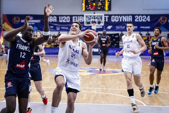 Ελλάδα – Γαλλία 62-68: Πάλεψε, αλλά λύγισε στο φινάλε από τους μπλε για το EuroBasket U20