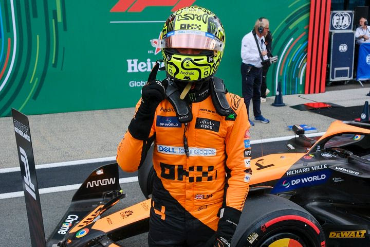 Επιβλητική πολ ποζίσιον του Λάντο Νόρις στο “σπίτι” του Φερστάπεν