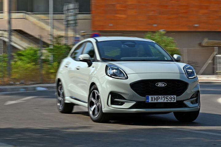 Δοκιμή του ανανεωμένου Ford Puma στη βασική, υβριδική έκδοση των 125 ίππων