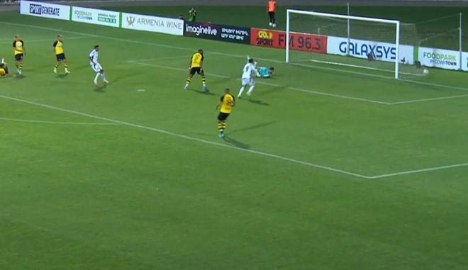 Ο Πινσόν έκανε το 1-1 για την Νόα κόντρα στην ΑΕΚ