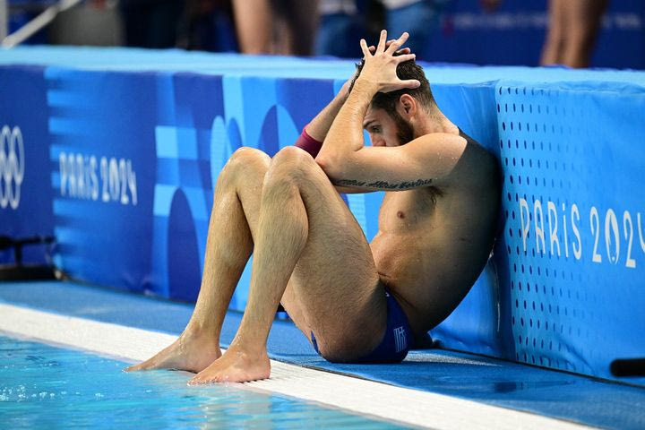 Ολυμπιακοί Αγώνες: Η απογοήτευση ζωγραφισμένη στα πρόσωπα των αθλητών της Εθνικής πόλο ανδρών