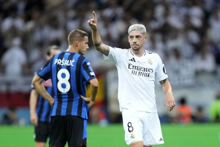 Ρεάλ Μαδρίτης – Αταλάντα: Ο Βαλβέρδε έκανε το 1-0 για τους  Μαδριλένους μετά την εκπληκτική ασίστ του Βινίσιους