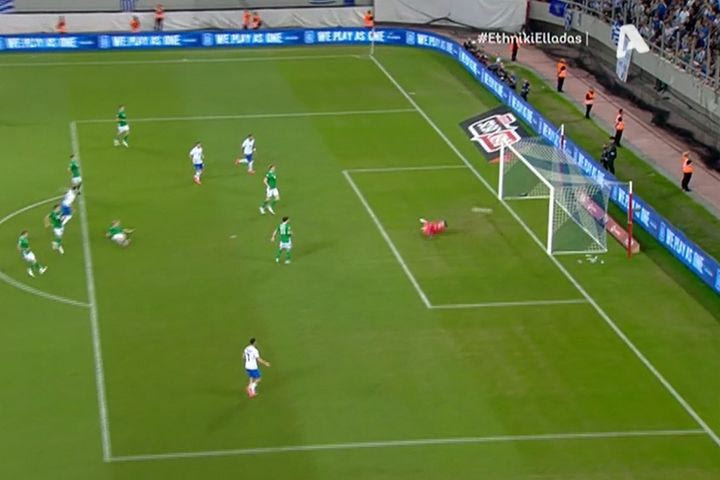 Ο Μπακασέτας έκανε το 1-0 κόντρα στην Ιρλανδία με σουτ έξω από την περιοχή