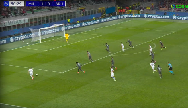 Το πλασέ του Σάμπε για το 1-1 της Μπριζ