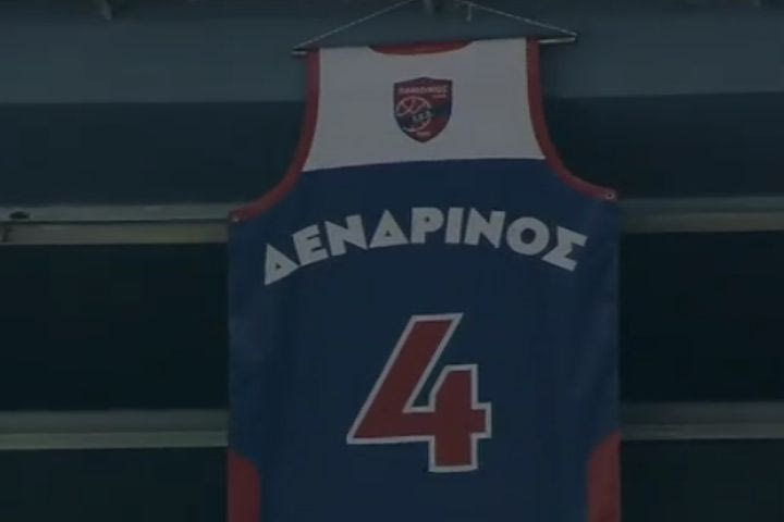Πανιώνιος – ΠΑΟΚ: Η φανέλα του Δενδρινού στον ουρανό του κλειστού της Γλυφάδας