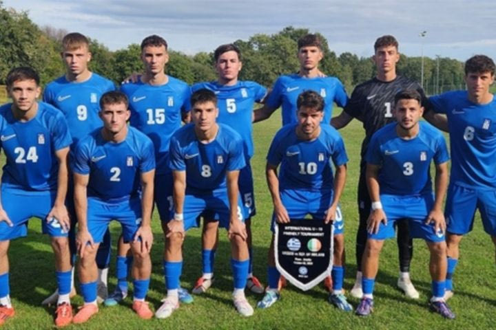 Κ19 Ελλάδα – Ιρλανδία 2-2: Ισόπαλο το πρώτο φιλικό ματς στην Κροατία