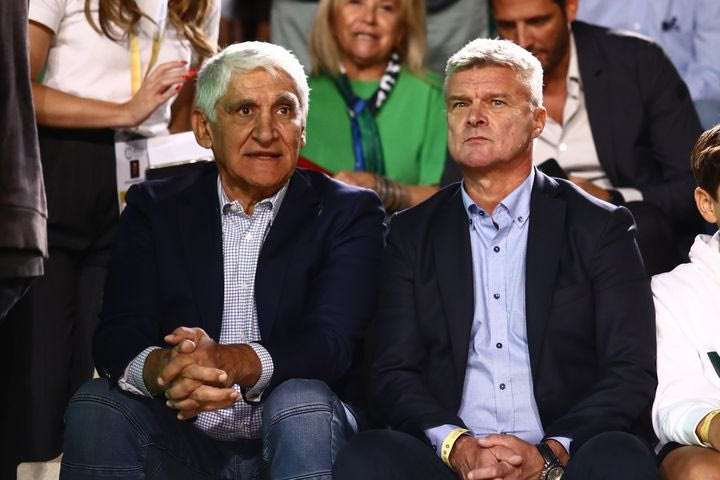 Παναθηναϊκός AKTOR – Παρτίζαν: Ο Παναγιώτης Γιαννάκης στο Καλλιμάρμαρο με τον Κριστόφ Βαζέχα στο πλευρό του
