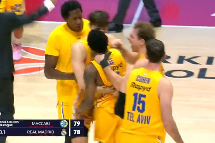 Μακάμπι – Ρεάλ 79-78: Ήρωας Σέιμπεν Λι, ξέρανε τους Μαδριλένους στην εκπνοή
